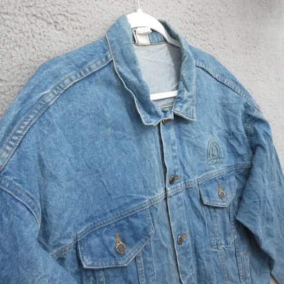 Cummins Hemi Denim Jacket Embossed Mens XL Made In USA Vintage - Picture 3 of 7